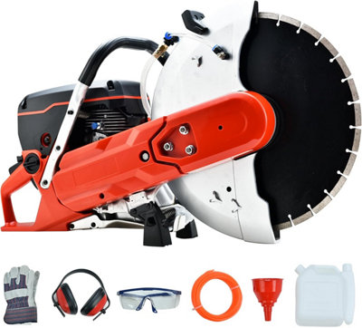BU-KO Concrete Cutter - High-Powered Petrol Disc Cutter with 16