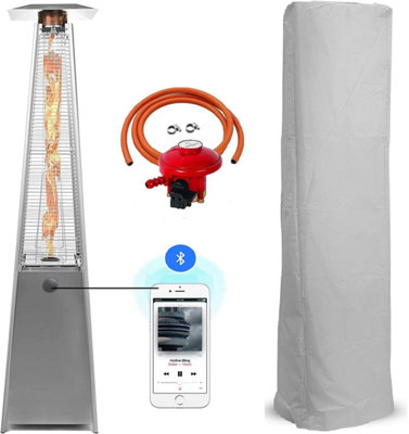 Tubo Di Vetro Di Ricambio Per Riscaldatore A Piramide Da Esterno – Lunghezza 125,5 Cm, Larghezza 10 Cm, Include Anello In Gomma!