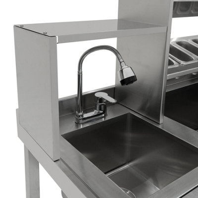 Bubble Tea Workbench Boba Drink Prep Station Serving Counter