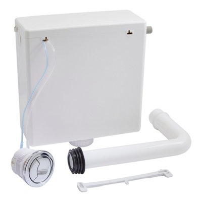 Bubly Bathrooms™ Compact Dual Flush Concealed Cistern