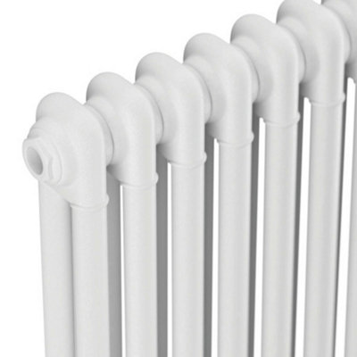 Bubly Bathrooms Steel 2 Column Horizontal Radiator 600x1010mm with ...