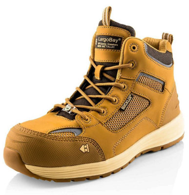 Buckbootz Baz S1P honey ESD composite toe/midsole safety work boot