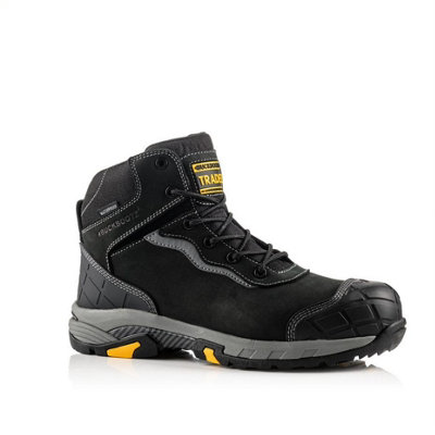 Buckbootz Blitz Waterproof Safety Work Boots Black (Sizes 6-13)