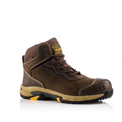 Buckbootz Blitz Waterproof Safety Work Boots Brown (Sizes 6-13)