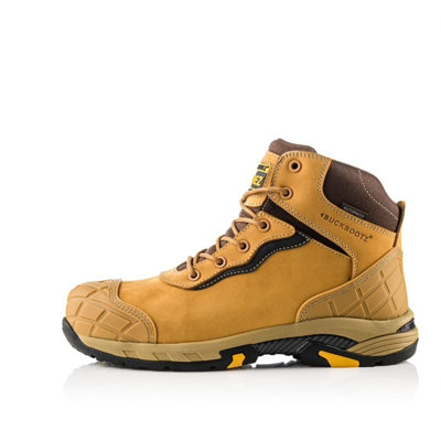 Buckbootz Tradez Blitz Tan Safety Work Boot Lightweight Waterproof S3 Size 7
