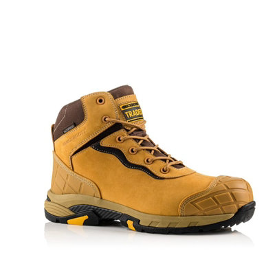Buckbootz Tradez Blitz Tan Safety Work Boot Lightweight Waterproof S3 Size 7