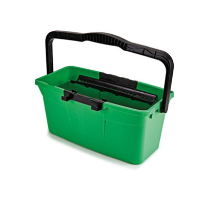 Bucket Window & Car Cleaner 12Ltr MultiUse With Inbuilt Storage Shelves for Window Squeegees & Glass Washers Bucket by UNGER