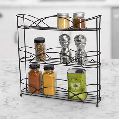 Buckingham 3-Tier Freestanding Spice Rack & Kitchen Jar Organiser