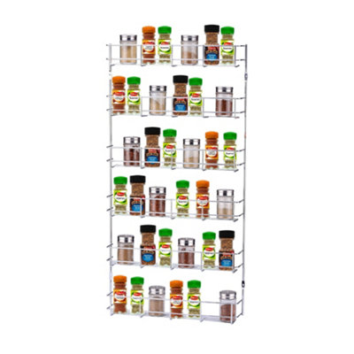 Buckingham 6-Tier Spice Rack Cupboard Jar & Packet Organizer for ...