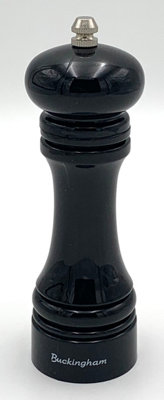 Buckingham ABS Plastic in Gloss Black Classic Salt/Pepper mill