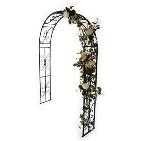 Buckingham Arch (Including Ground Spikes) Bare Metal/Ready to Rust - Steel - L30.4 x W137.2 x H218.4 cm