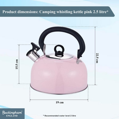 Bouilloire De Camping Qui Siffle 3L – Pove Tople Portable, Idéale Pour Le Feu De Camp Et Les Aventures En Plein Air