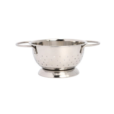Buckingham Hemisphere Colander Strainer Stainless Steel Heavy Duty Kitchen Drainage Tool 21 cm