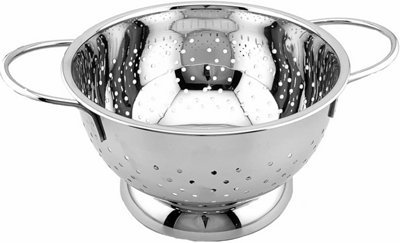 Buckingham Hemisphere Colander Strainer  Stainless Steel HeavyDuty Kitchen Drainage Tool 30 cm