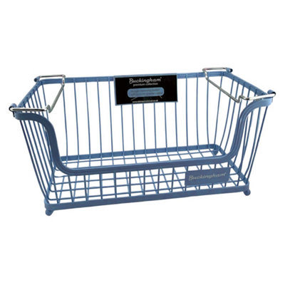 Buckingham Multi-Purpose Stackable Storage Organising Basket 30.5 x 16 ...
