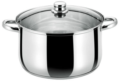 Buckingham Premium Induction Stainless Steel Casserole Cooking Pot , 28 cm, 9.5 L