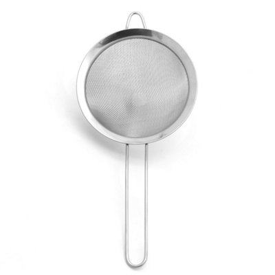 Buckingham Stainless Steel Fine Mesh Conical Strainer Sieve for Baking Rust Free  Dishwasher Safe (14cm)