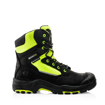Buckler Boots BuckzViz High Support Yellow Zip Lace Safety Work Boot UK Sizes 12