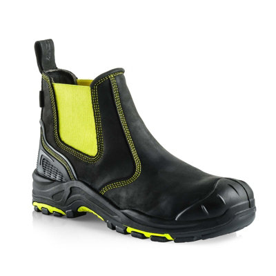 Buckler Boots BuckzViz High Viz Yellow Dealer Safety Work Boots UK Sizes 11