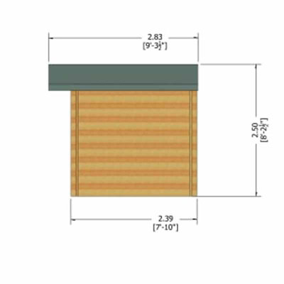 Bucknells 28 mm Log Cabin 12 x 10 Feet - 4