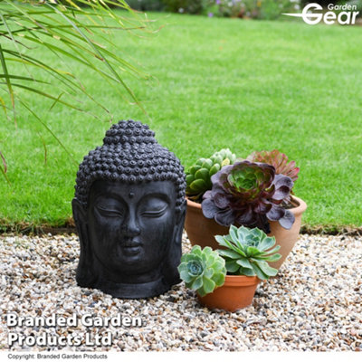 BUDDHA BRAND 5枚セット！ Buddha Head Garden Ornament Stone Effect 42m Tall