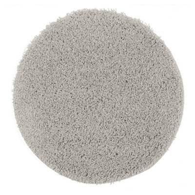 Buddy Washable Plain Rugs in Charcoal Grey