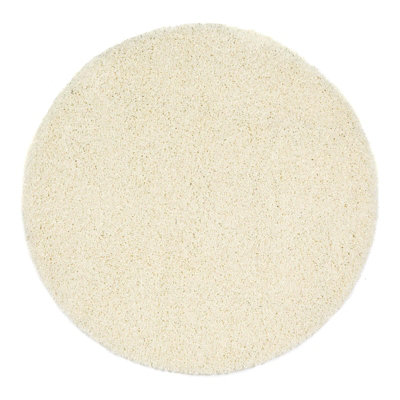 Buddy Washable Plain Rugs in Cream DIY at B&Q