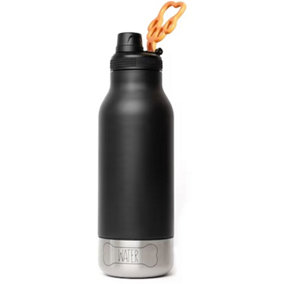 Buddy Water Bottle with Removable Dog Water Bowl Black 1005ml
