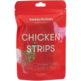 Buddylicious 100% Natural Chicken Strips Dog Treats GMO Free Gluten Free