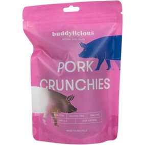 Buddylicious 100% Natural Pork Crunchies Dog Treats GMO Free Gluten Free