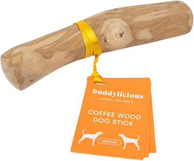 Buddylicious Coffee Wood Dog Chew Treat 100% Natural  Non-Splinter Coffee Sticks For Dogs Medium up to 20KG