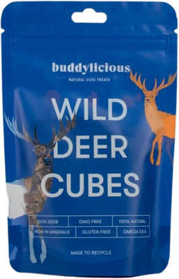 Buddylicious Dog Treats Chews 100% Natural Wild Deer  GMO Free Gluten Free