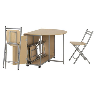 Budget Butterfly Dining Set With 4 Chairs