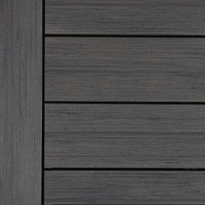 Budget Composite Decking 140mm x 5m Grey PK4 (Clips Included)
