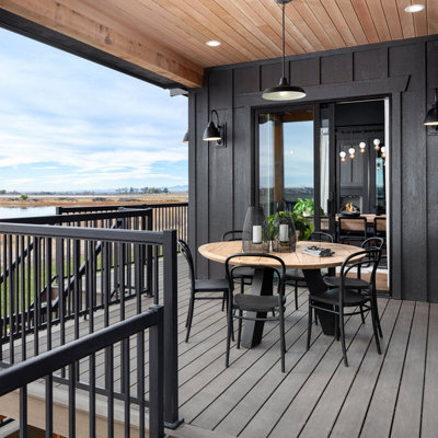 Budget Composite Decking 140mm x 5m Grey PK4 (Clips Included) - 3