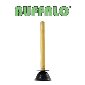Buffalo Large Rubber Cup Bath & Shower Plunger