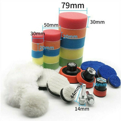 Buffing & Polishing Pad Kit For Drill - 1 To 8 Pcs Mops For Car, Wheels, DIY 4 thumbnail image