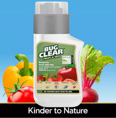 Bug Clear Fruit & Veg Concentrate Organic Bug Killer Whitefly Blackfly 210ml