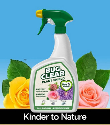 Bug Clear Plant Shield Spray Pesticide Free Bug Killer Blackfly ...