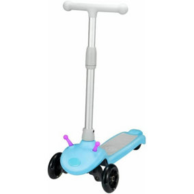 Bug Q5 Electric Kids E Scooter 3 Wheel Ride On Adjustable Foldable Handle Blue