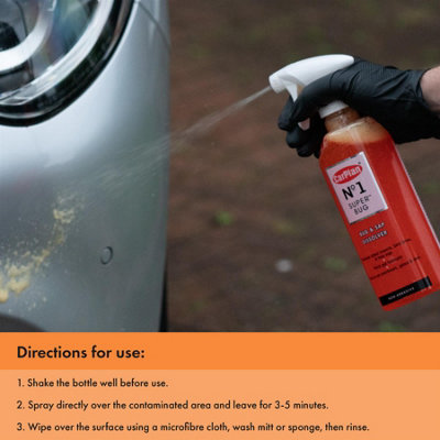 Bug Sap and Insect Remover CarPlan No.1 Super Bug Spray with Trigger 600ml x12 - 4
