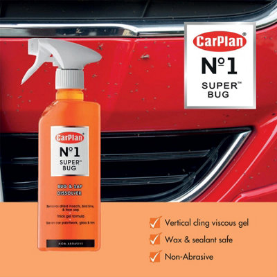 Bug Sap and Insect Remover CarPlan No.1 Super Bug Spray with Trigger 600ml