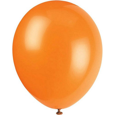 Build My Party Latex Balloons (Pack of 100) Orange (One Size)