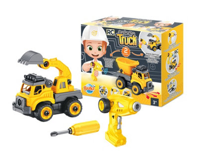 Build Your Own RC Construction Truck Motorised Model Remote Control ...