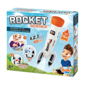 Build Your Own Rocket Home Science Experiment Playset - Launches 15 metres