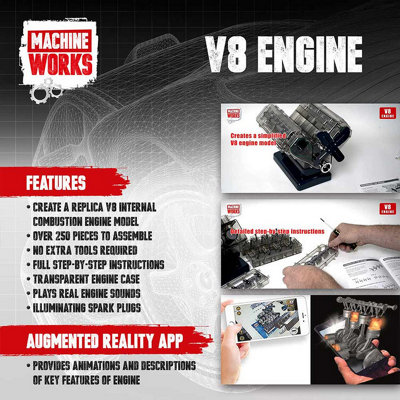 Build Your Own V8 Petrol Engine Kit - 5