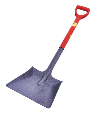 Builders Shovel Heavy Duty Square Mouth Spade Gardening Builders Steel ...