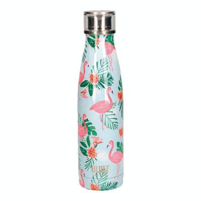 Built 500ml Double Walled Stainless Steel Water Bottle Flamingo
