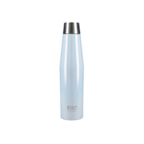 BUILT Apex 540ml Insulated Water Bottle, BPA-Free 18/8 Stainless Steel - Iridescent Blue