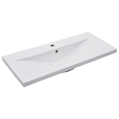 Built-in Basin 91x39.5x18.5 Cm Ceramic White